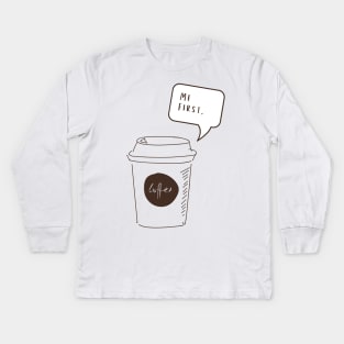 coffee T-Shirt Kids Long Sleeve T-Shirt